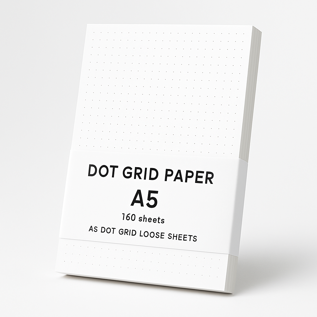 Dot Grid Paper A5 (160 sheets)