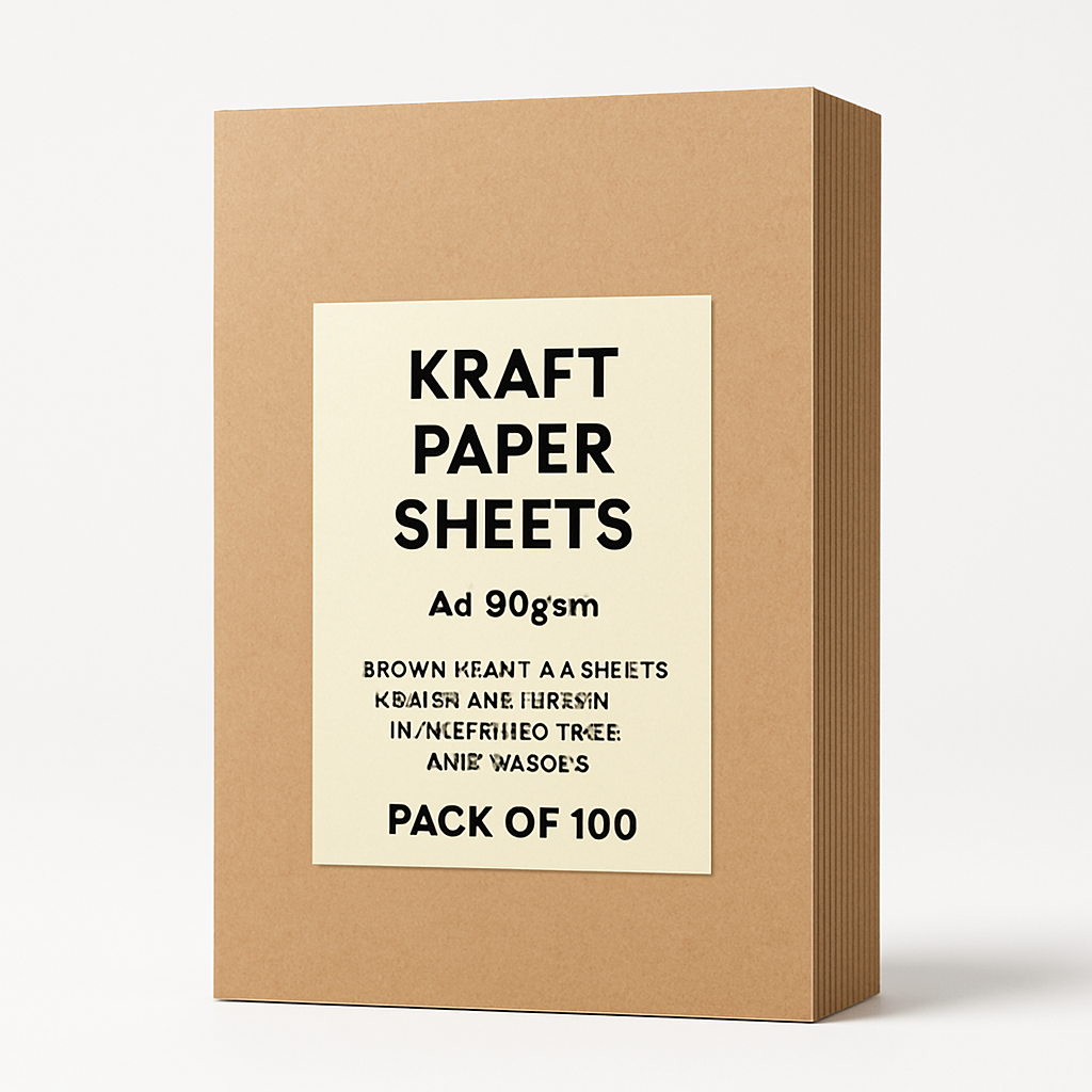 Kraft Paper Sheets A4 90gsm (100 sheets)